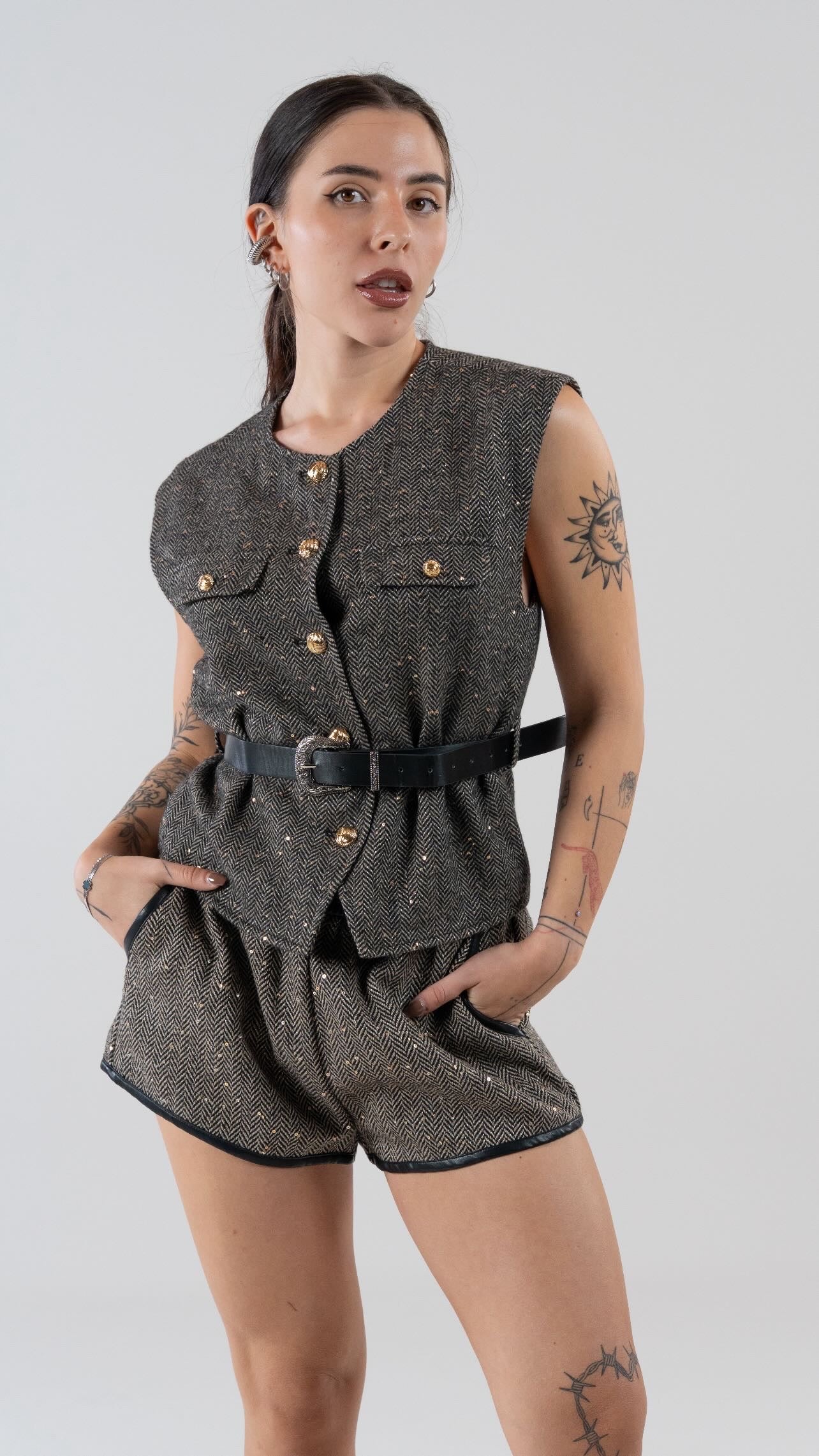 Gilet con cintura in vita - Alma Shop