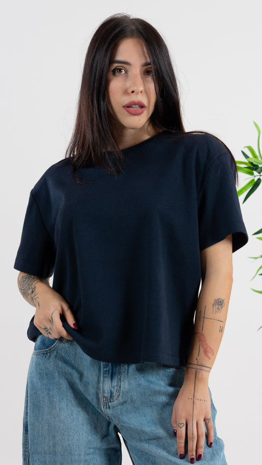 T-Shirt Oversize Blu notte - Alma Shop