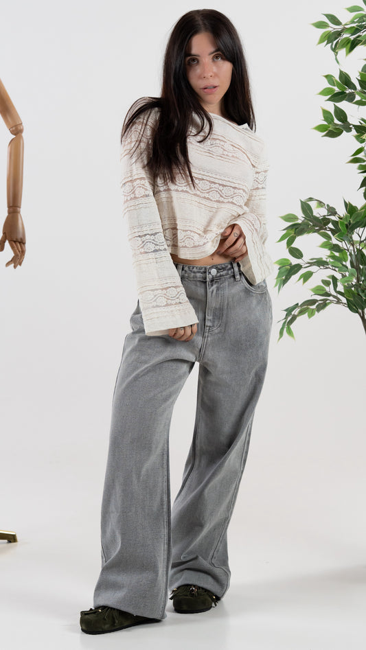 Denim Effetto Slavato - Alma Shop